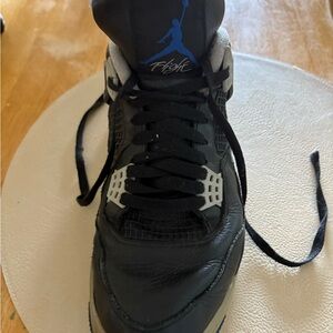 Jordan Men's Black and Blue Flight Sneakers